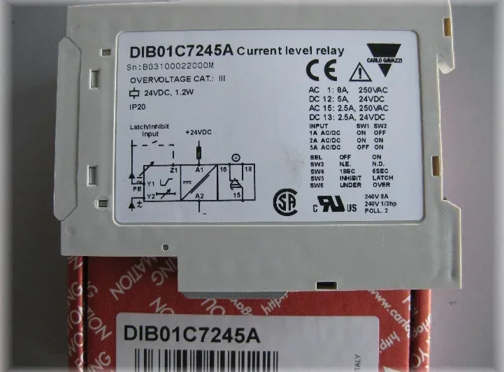 DIB01C7245A Swiss Jiale Original High-end Ultra-thin Guide Rail Over-current Protector Monitoring Relay