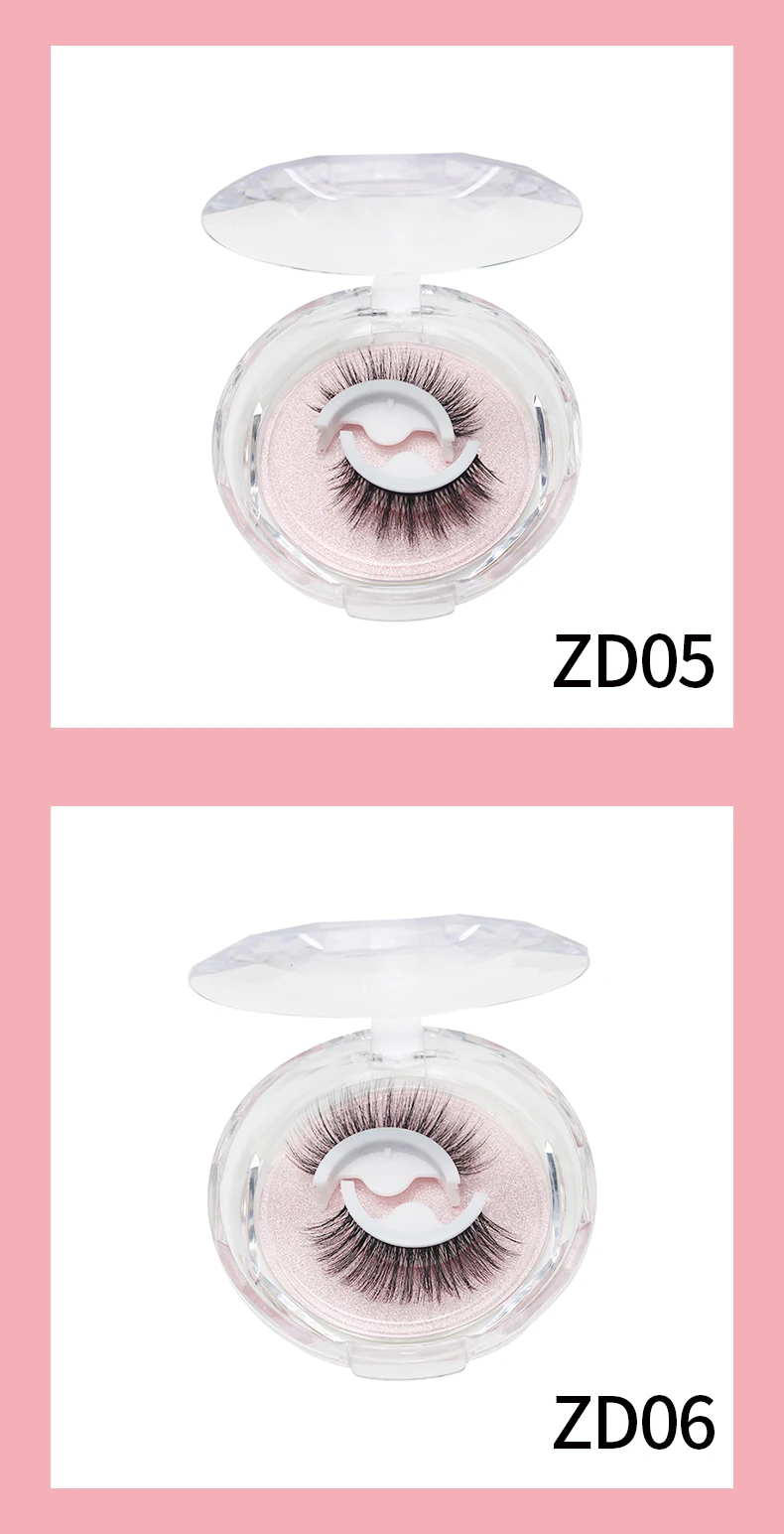 DINGSEN Koreanische Selbstklebende Wimpern Natürliche Wiederverwendbare Wimpern Manga-Wimpern Make-up-Produkte Ohne Klebstoff Wimpern – Detail 12
