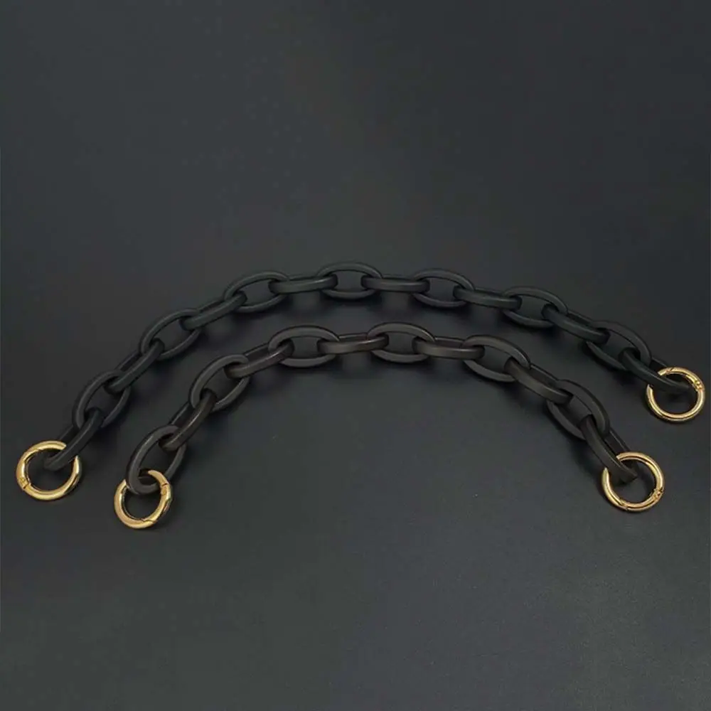 Coffee DIY Black Shoulder bag Bag Accessory Detachable Short Bag Strap Handbag Handle Underarm Bag Chain Acrylic Bag Belt
