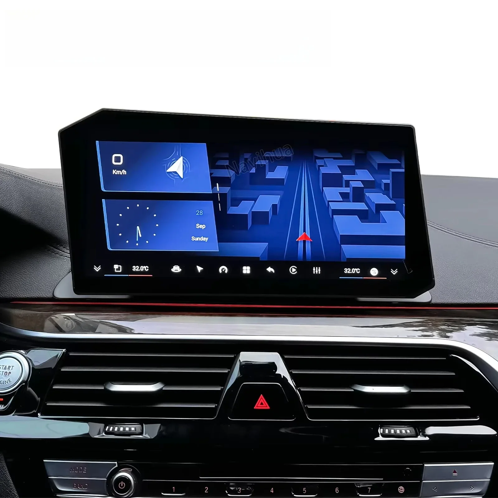 New Design 12.9inch Android Car Radio GPS Navigation Multimedia Carplay Auto Stereo Head Unit For B Series CIC NBT EVO