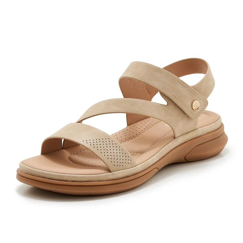 

Летняя мода 2026, женские удобные нескользящие сандалии на платформе на танкетке, обувь больших размеров для женщин, женские сандалии 36–42