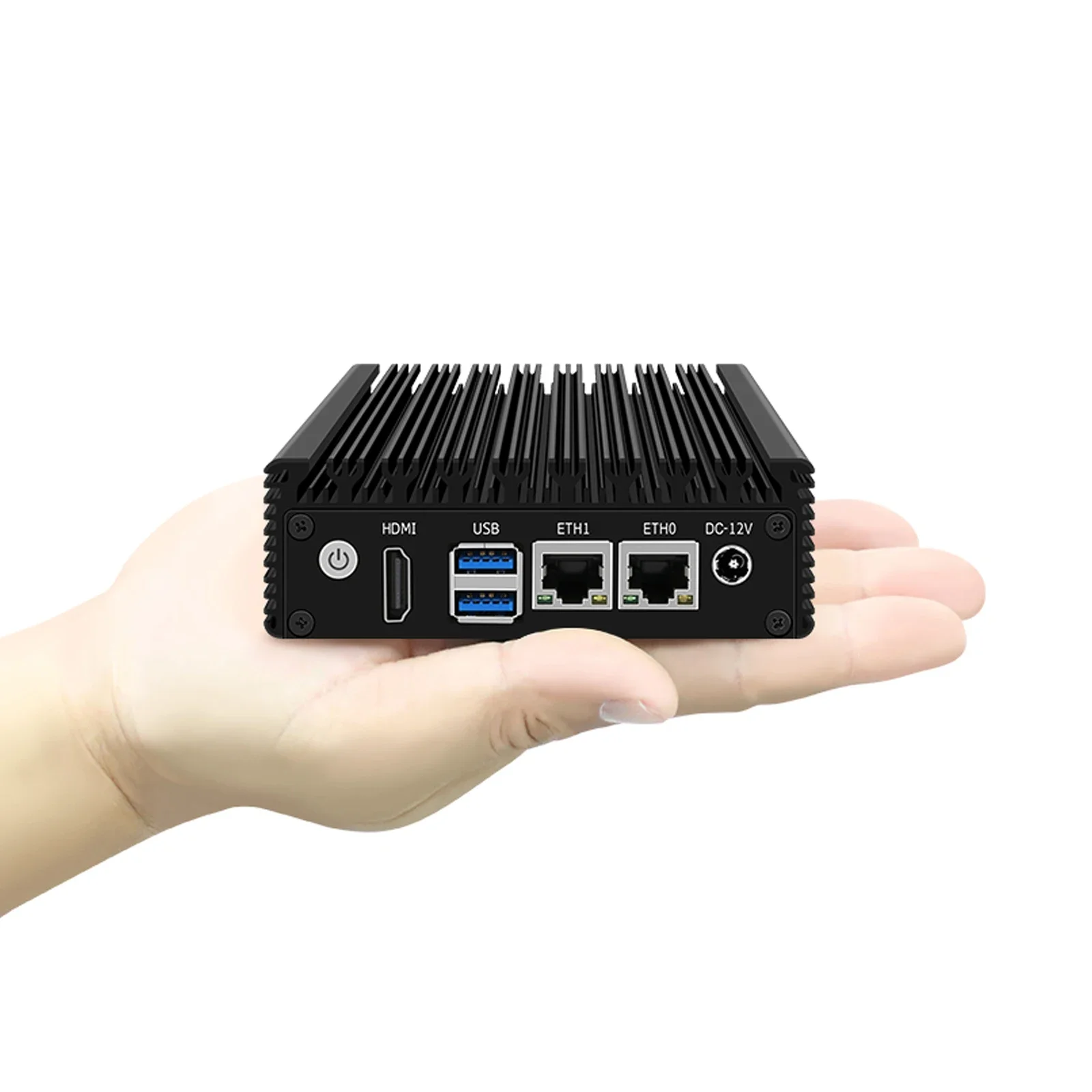 Cheap Fanless Industrial Mini PC  Celeron N3050 N3700 J4125 Dual Nics RJ45 4K Dual Lan Mini Computer 24x7 Watchdog