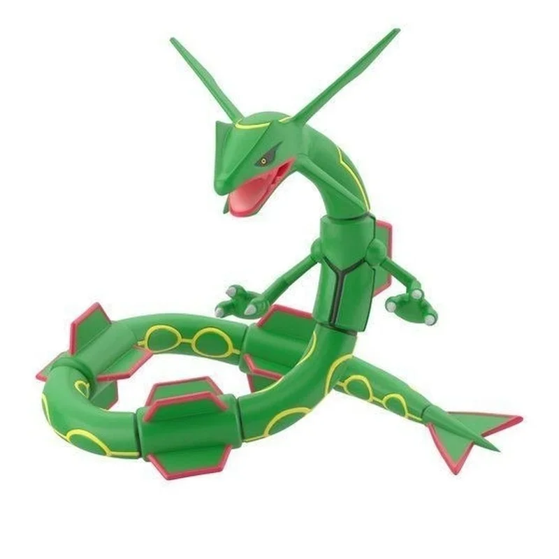 Bandai Original Pokemon Anime Figure Rayquaza Scale World Action Figure Toys for Kids Gift Collectible Model Ornaments Dolls