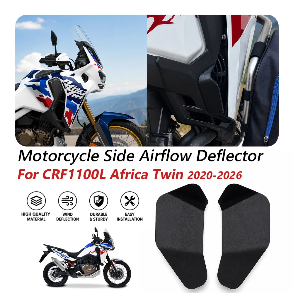 For Honda CRF1100L Africa Twin 2020-2026 CRF 1100 L 2025 Motorcycle Side Fairing Exhaust Airflow Deflector Hot Air Guard Cover