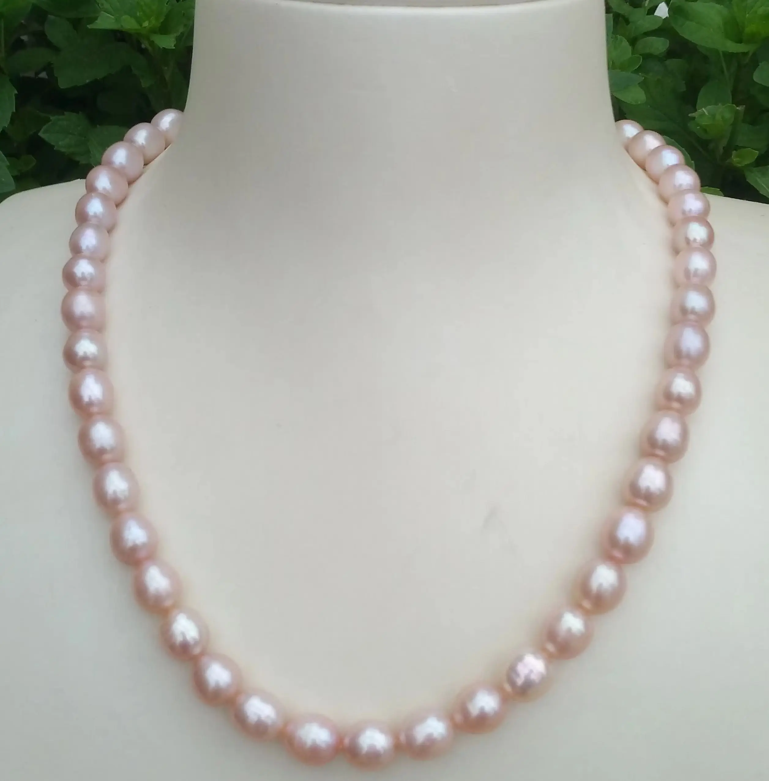 

Suitable For Any Occasion 18in/45cm Popular Gorgeous Real Natural South Sea 7-8mm Pink Lavender Pearl Necklace
