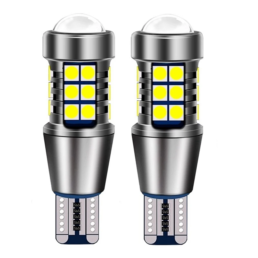 2 szt. T15 LED W16W Żarówki Led 912 921 WY16W Super Bright 3030 Chip Tail Brake Lights Canbus No Error Auto Backup Reverse Lamp 12V