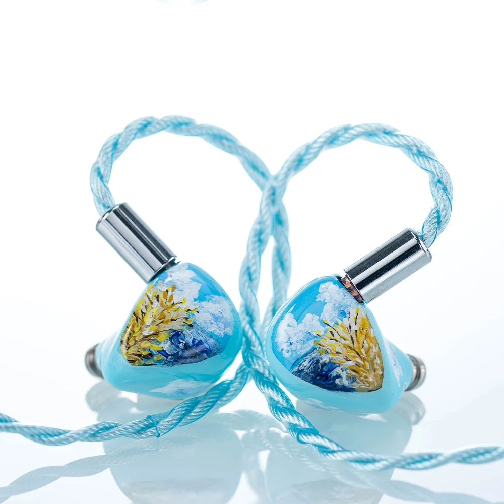 New Arrival QoA Cloud Scape Headphone 1 Dynamic + 1 Planar In Ear Earphone 3.5mm 4.4mm Plug Earbuds