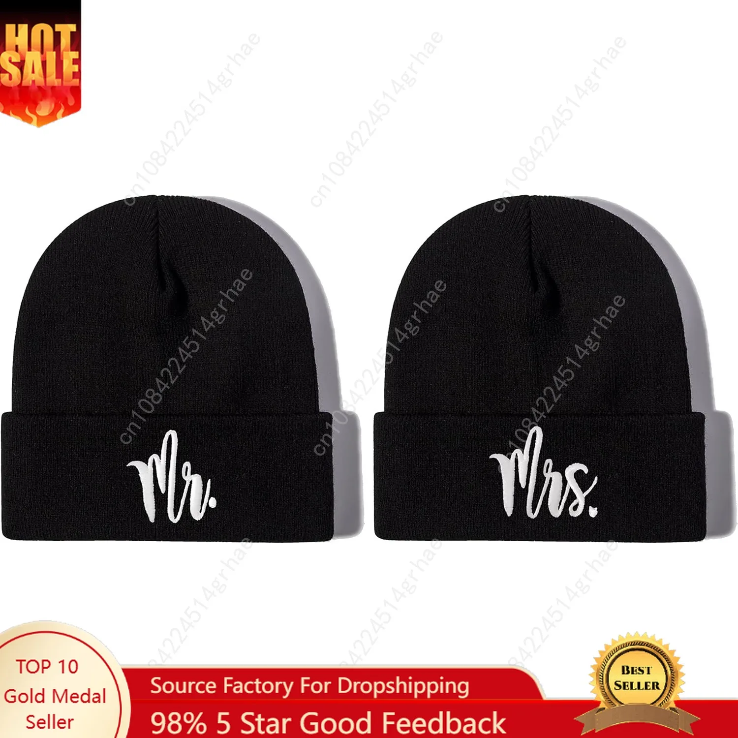 

Hepandy Mr and Mrs Beanie Hats for Men Women