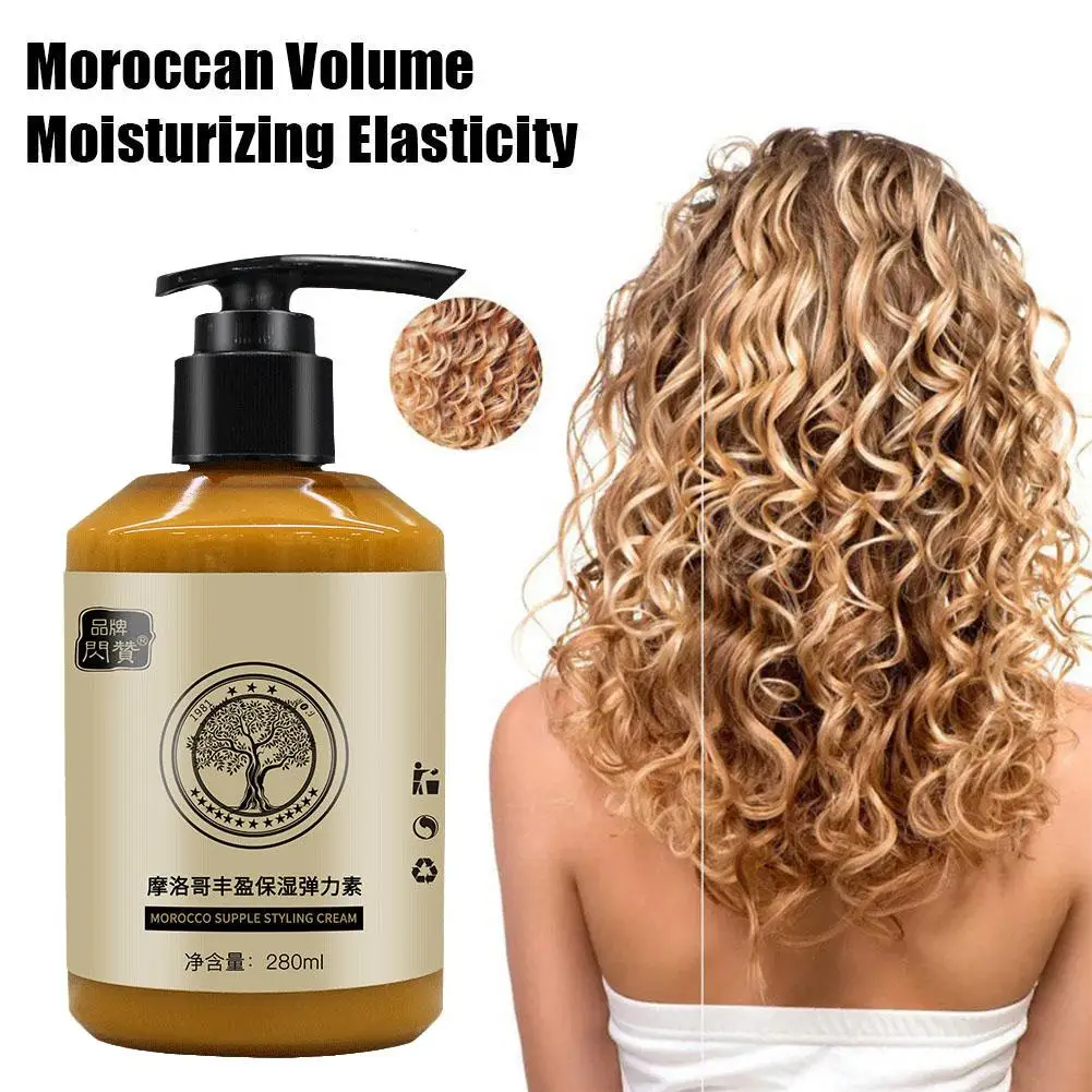 

Curling Moisturizing Elastin Perm Hair Care Fluffy Hair Styling Products Hairdressing Cream Hair Spray Curly Elastin Curls Z8K4