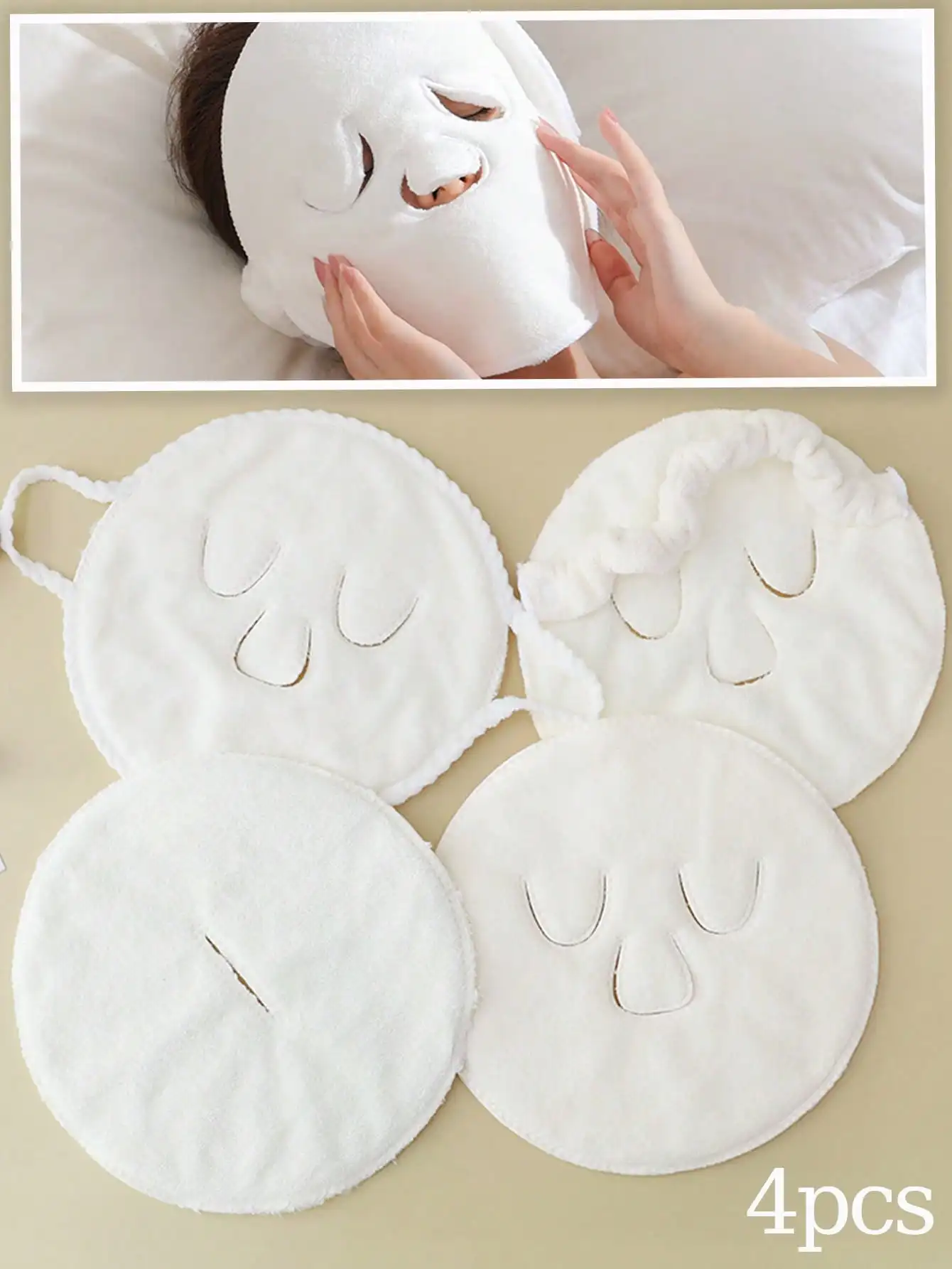 

4 Pack Face Steaming Towel,Women's Reusable Facial Steamer Spa Towel,for Women's Skin,Girls' Facial Care and Beauty Salon