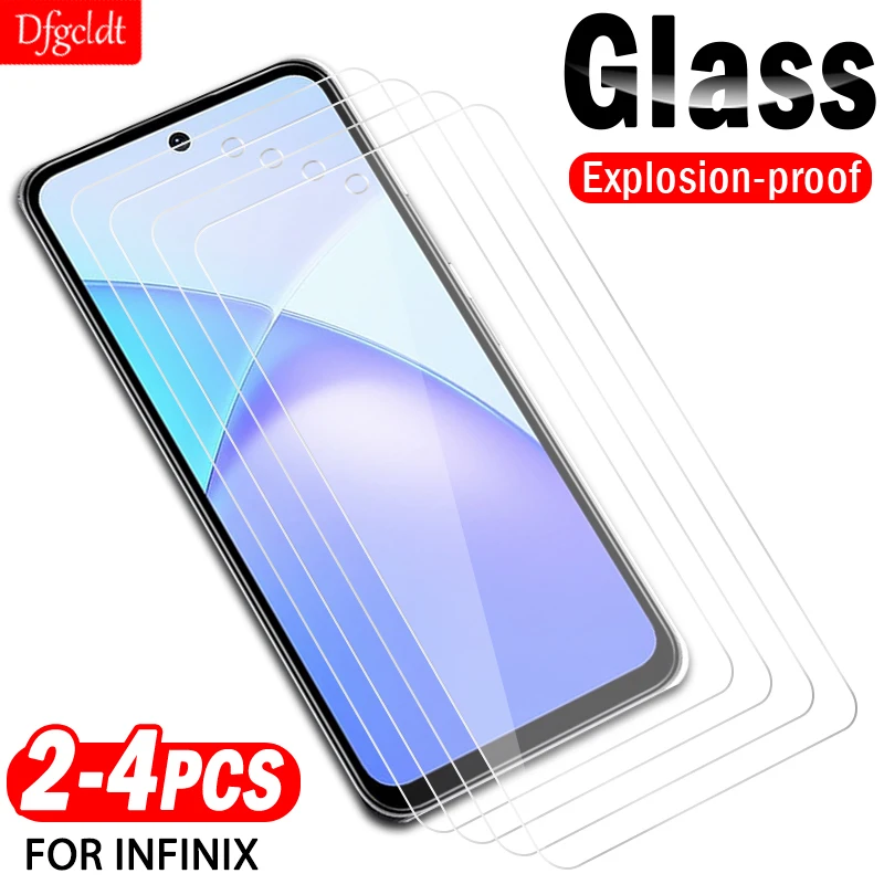 

Защитное закаленное стекло из 2-4 предметов для Infinix Smart 10 9 8 7 6 HD Plus Защитная пленка для экрана Infinix Note 12 Pro Zero 5G 2023