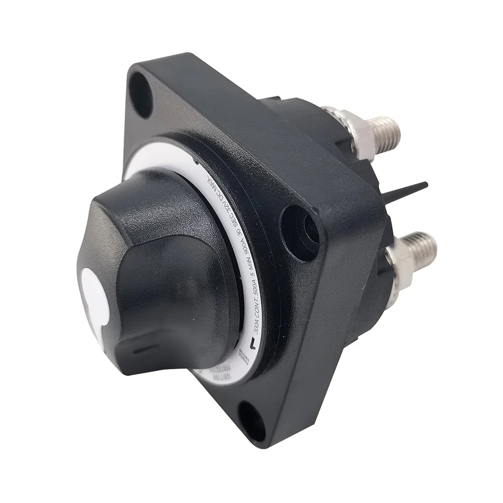 4 Position Marine Battery Selector Switch with Isolator Function for Boats RVs 32V DC 300A Continuous Current Capacity