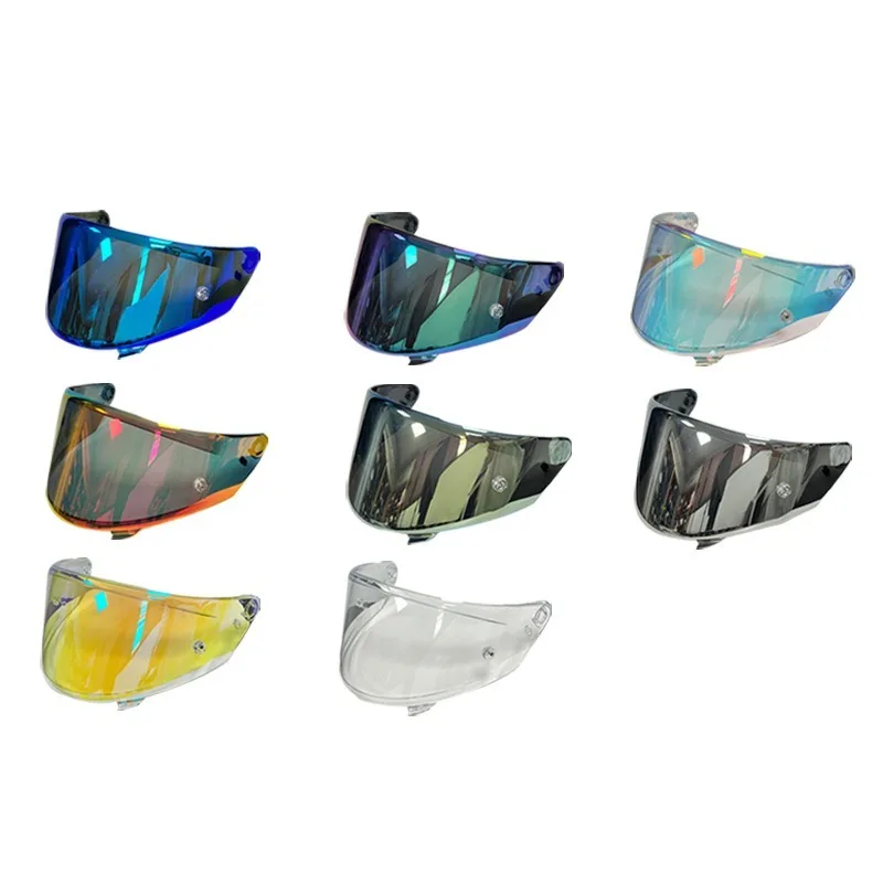 

For NFR NXR GP Full Helmet Electroplating Black Color Aurora Red and Blue Helmet Lenses