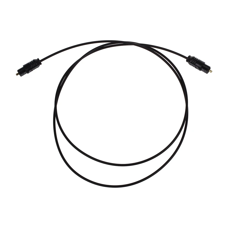 2 unidades 3 pés 1,1 m metros fibra óptica digital áudio toslink spdif md dvd cabo plugue de chumbo