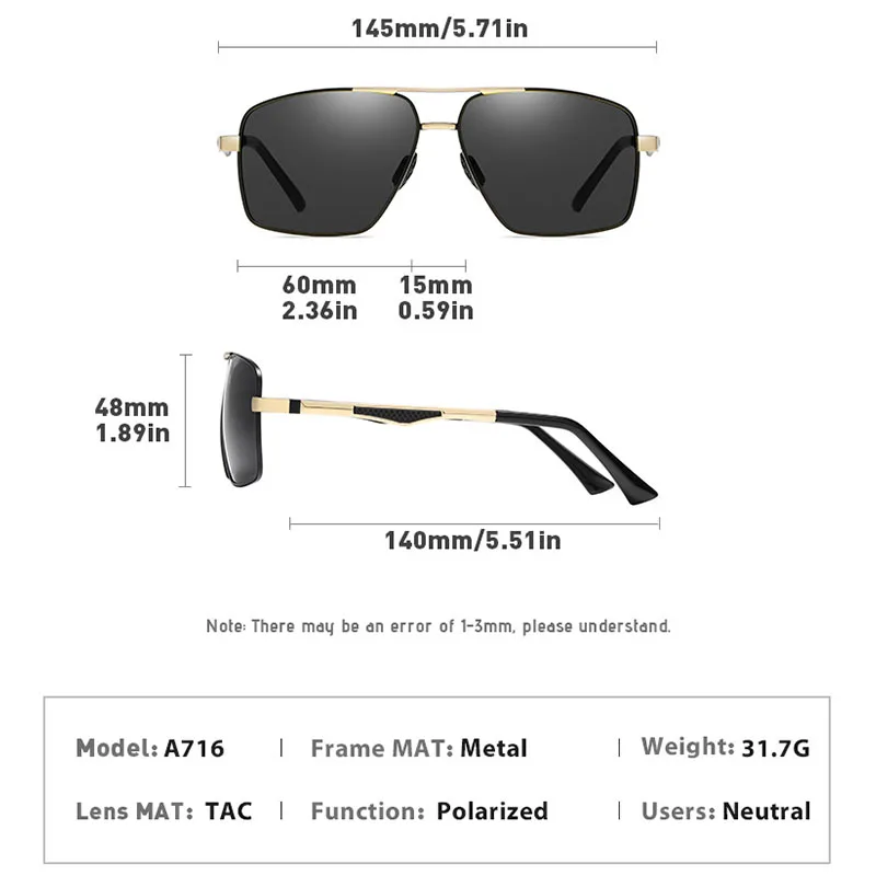 Ultralight Weight Sports Polarized Sunglasses Men Women TR90 Half Frame Fishing Sun Glasses Outdoor Driving Shades With Box