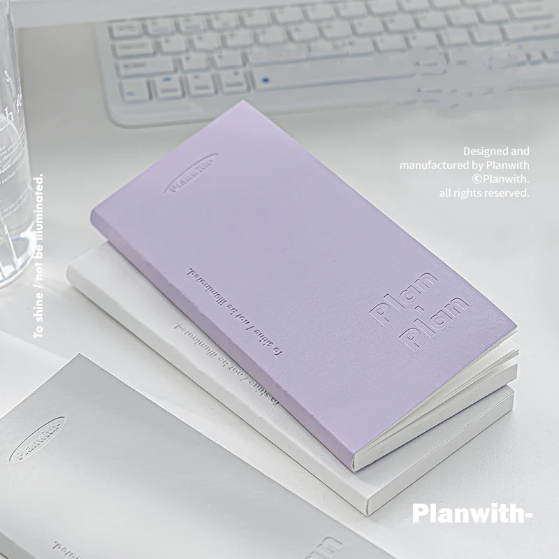 

Planwith PU Daily Plan Small cuadernos Self-Filled Weekly Plan notebooks and journals With Sticker Organizer Stationery Supplies