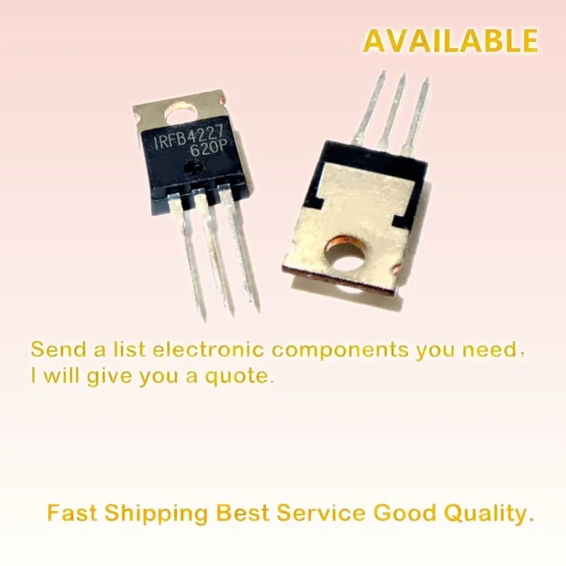 10pcs IRFB4227PBF N-Channel MOSFET 200V 65A TO-220 Power MOS Tube