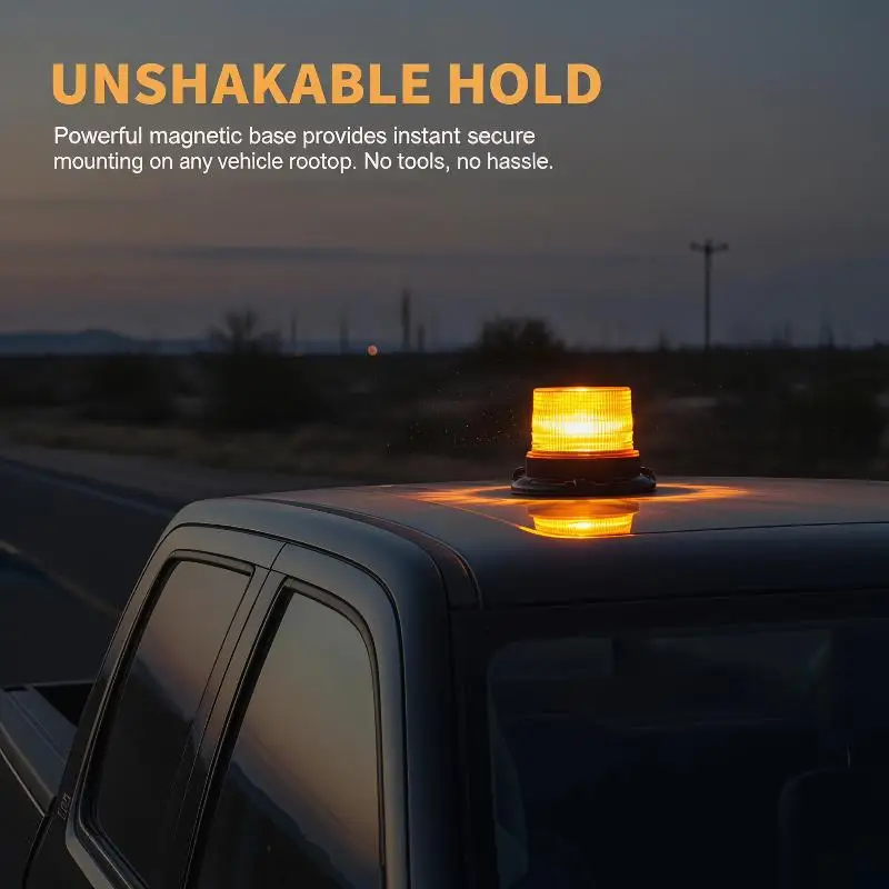 

Magnetic LED Warning Flashing Light Car Truck Roof Emergency Signal Lamp Portable Security Strobe Light