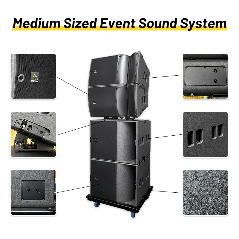 A15W+KS21 Two-Way Passive Line Array System With Neodymium Magnet 15