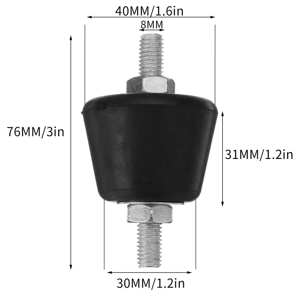 แผ่นยางกันกระแทกยางรองตัวหน่วงการสั่นสะเทือน4ชิ้นอเนกประสงค์, อุปกรณ์เสริมสำหรับเครื่องปรับอากาศ