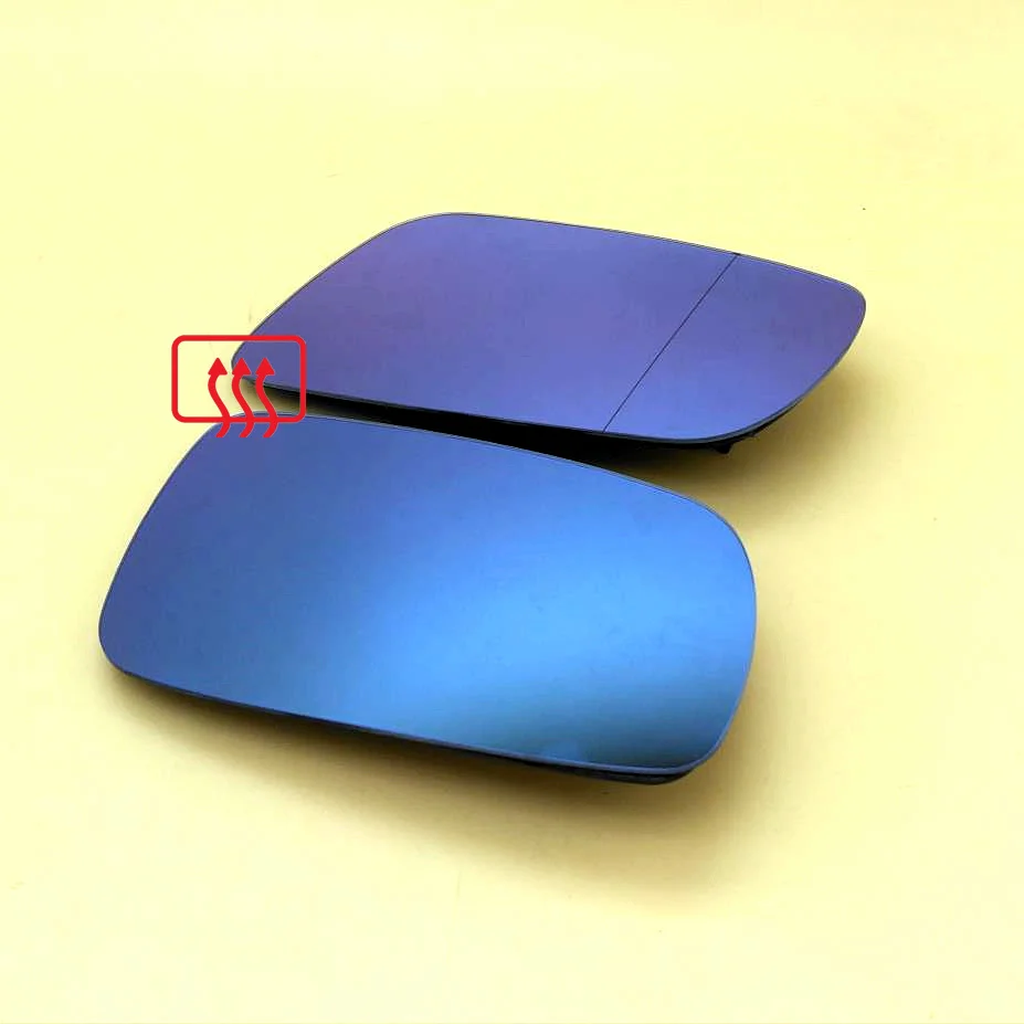 For VW Passat B5 Bora Jetta Golf MK4 4 For Seat Alhambra Cordoba Ibiza Leon Toledo Car Rear Mirror Glass Heated Blue Color