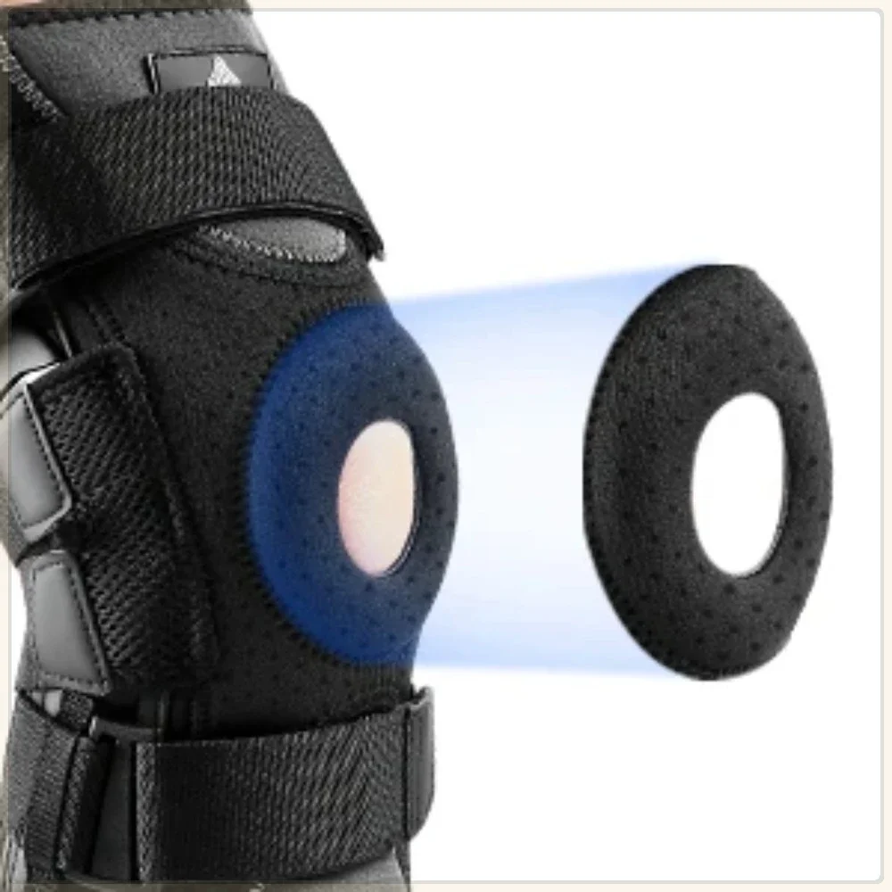 Gel Pad Arthritis Meniscus Tear Knee Pain Relief Hinged Knee Brace Support for Knee Pain with Side Stabilizers