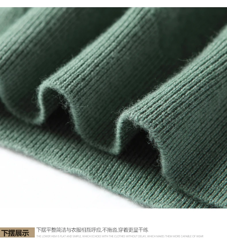 Men's Autumn and Winter Knitted Sweater Round Neck Base T-shirt Plus Size Fat Comfortable Warm Casual Black Top