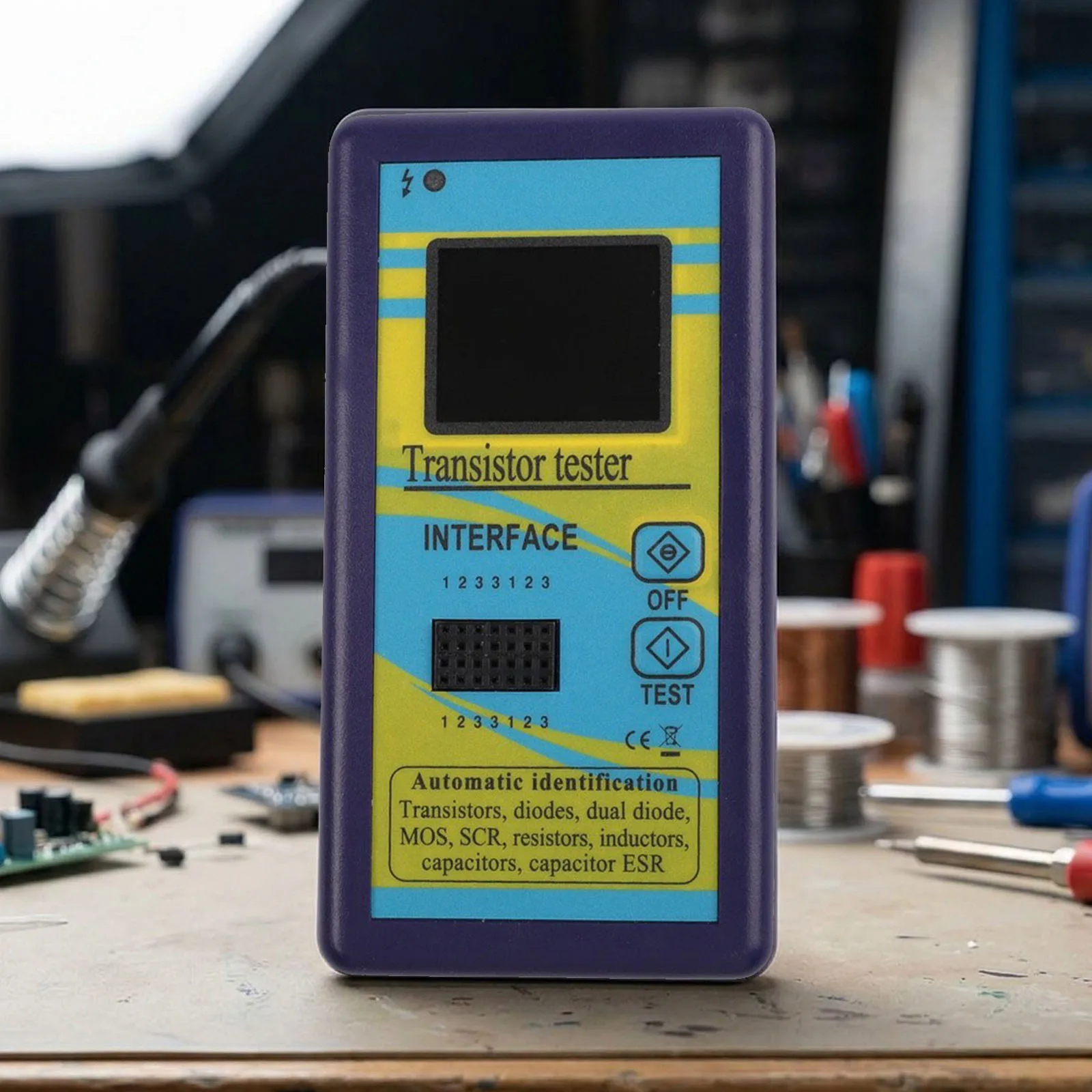 M328 Transistor Tester With 1.8 Inch Color LCD For Resistance Inductance Capacitance Diode MOSFET Meter Electronic Component Too