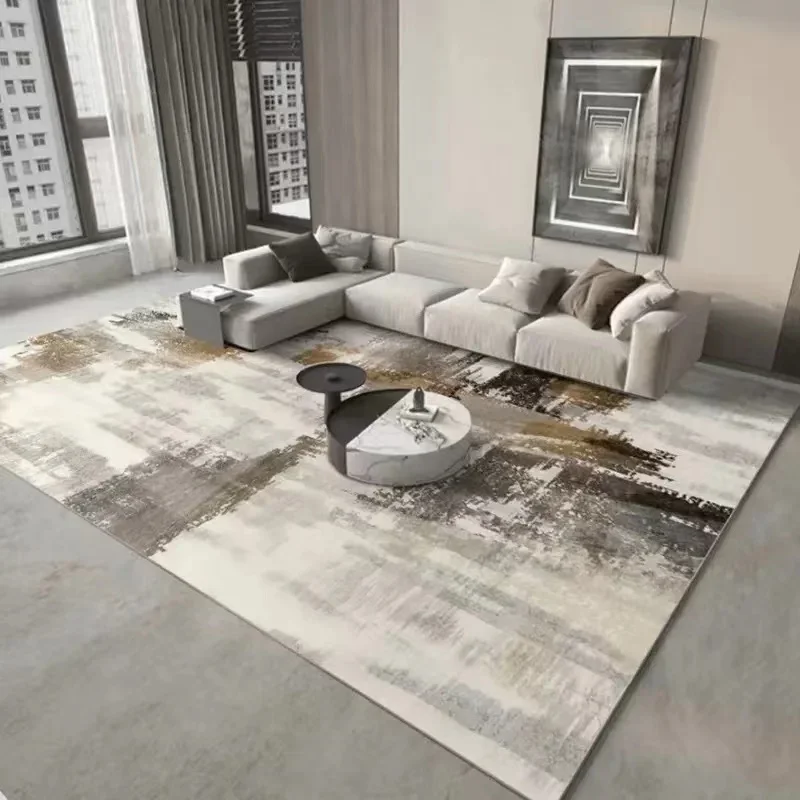 Modern Simple Living Room Decoration Carpet Large Area Soft Lounge Rug Gray Nordic Rugs for Bedroom Washable Anti-slip Floor Mat