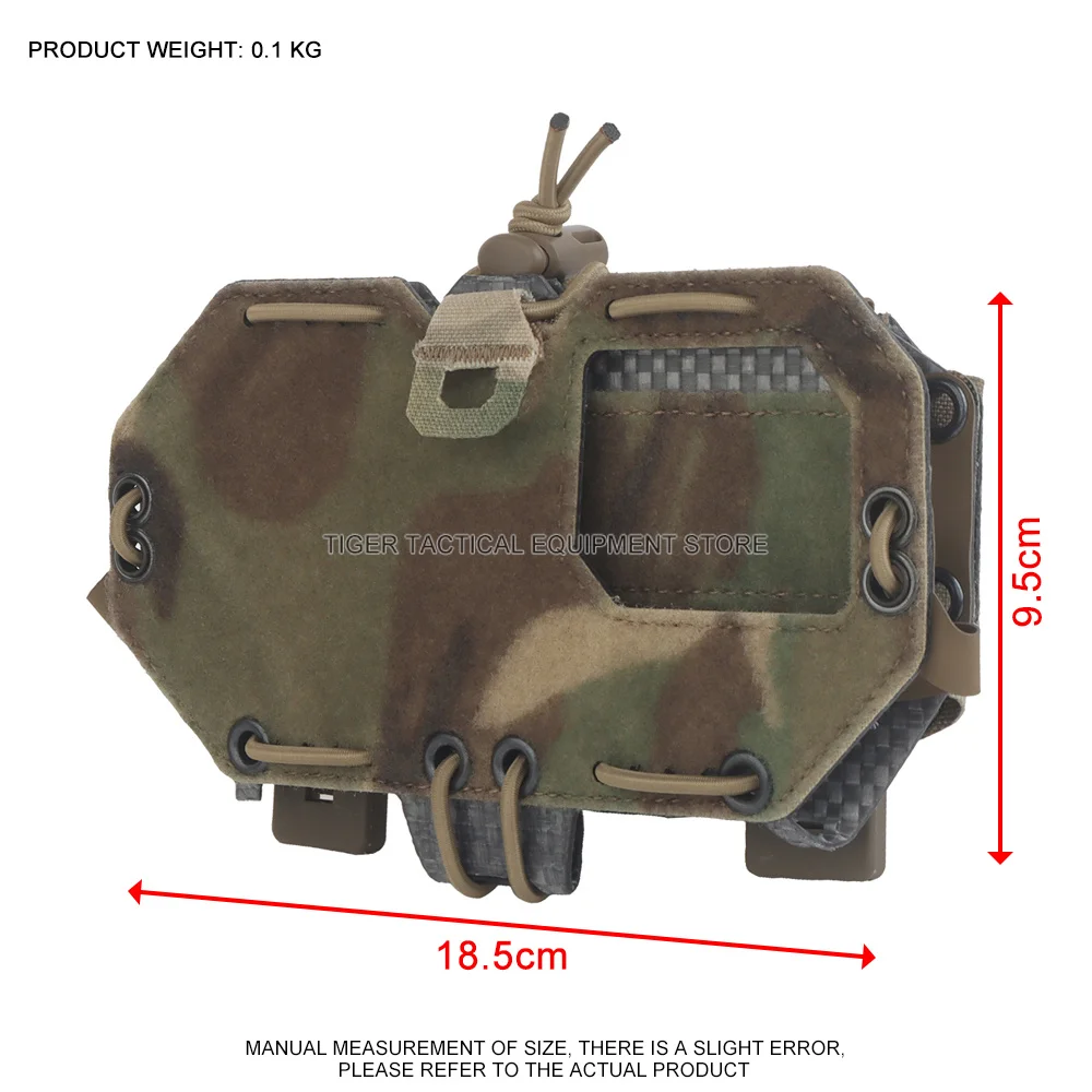 MOLLE Map Navigation Mount Tactical Phone Case H Style Smartphone Admin Panel for Airsoft Hunting Vest Plate Carrier Accessories