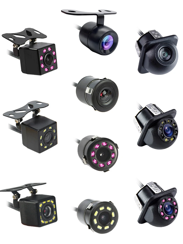 Hippcron Auto Achteruitrijcamera 8LED Nachtzicht Omkeren Auto Parking Monitor CCD Waterdichte HD Video - afbeelding 2