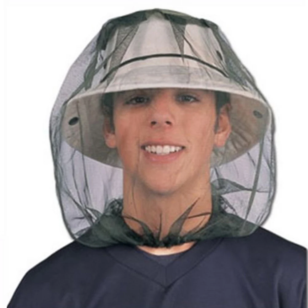 

Mosquito Head Net Insect Hat Foldable Anti Mosquito Travel Elastic Neck Fine Mesh Gardening Hiking Hunting Walking Holiday
