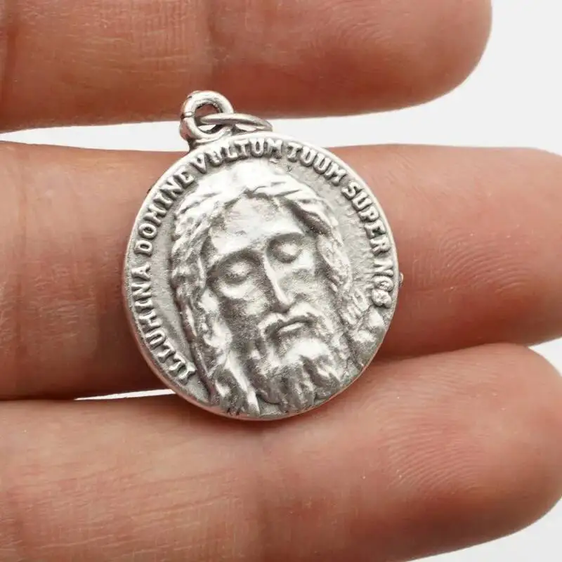Schmuck Zubehör Katholizismus Kreuz Anhänger Relief YS doppelseitige Gravur Porträt Anhänger Heilige Marke Schmuck Anhänger