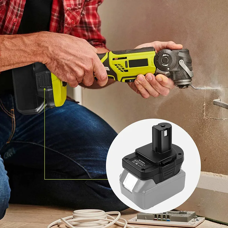 Imagem -06 - Bateria Adaptador para Converter Makita 18v Li-ion Bateria para Ryobi 18v um Mais Li-ion Bateria Substituição para Ryobi Ferramenta Uso Mt20rnl