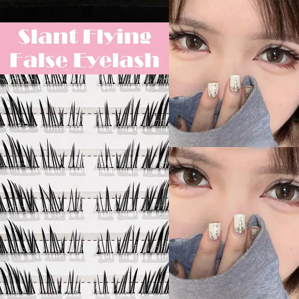 Natural Charming Lashes Y2k Segmented Foxes Eyelash Makeup Fluffy Eyelashes Clusters Extension Single False Tools V1H1