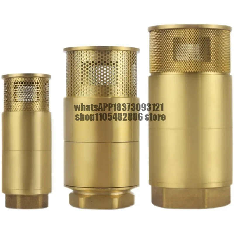 Double door bottom valve DN40 pure copper, double door check valve copper filter