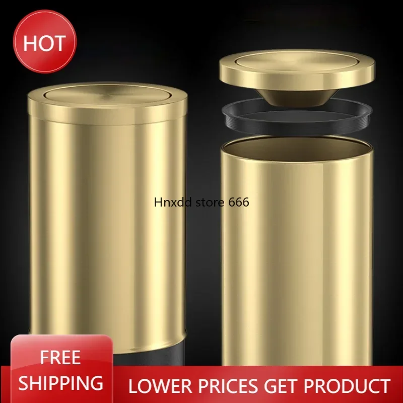 Stainless Steel Trash Can Bathroom Garbage Office Mini Poubelle Trash Can Kitchen Lixeira Inteligente Household Merchandises