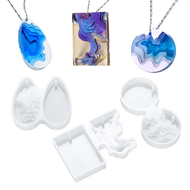 

Splice Island Mountains Epoxy Resin Silicone Molds Decorative For DIY Pendant