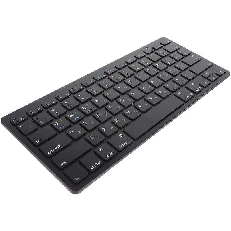 

Hebrew Keyboard Portable For Laptop Computer Wireless Mechanical Phone Electronic Silent Work