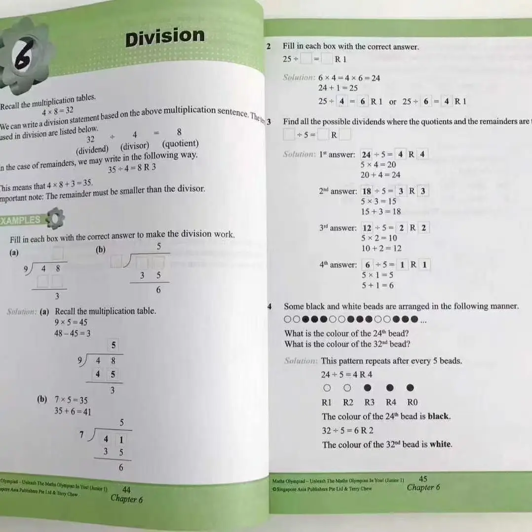 1 libro Sap Olimpiada de Matemáticas Escuela Primaria Pensamiento Matemático Entrenamiento Ejercicio Preguntas de Matemáticas Libro en Inglés