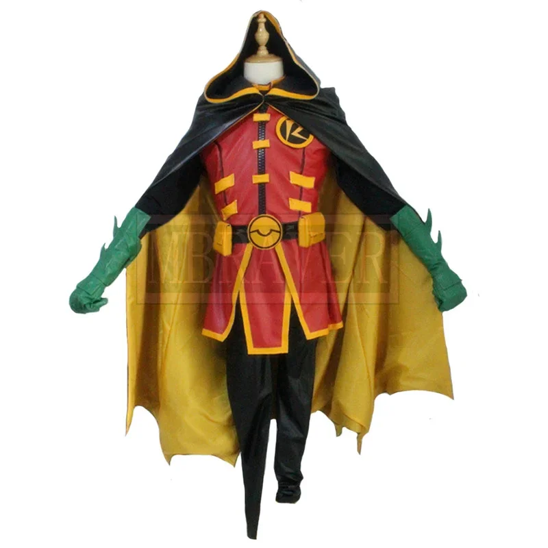 Red Robin Superhero Damian Wayne Cosplay Costume Custom Made