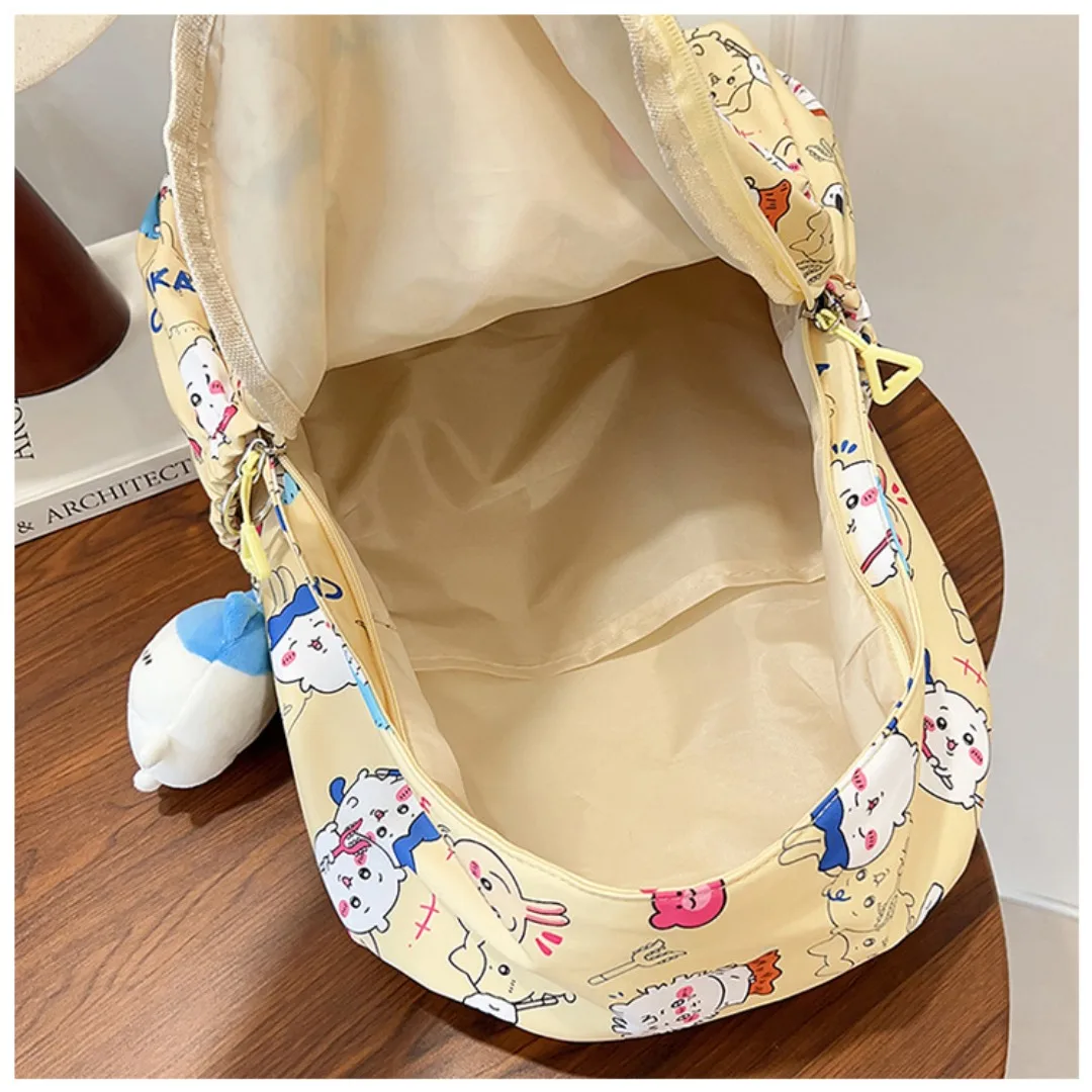 Chiikawa Rugzak Nylon Leuke Anime Schooltas Lichtgewicht Grote Capaciteit