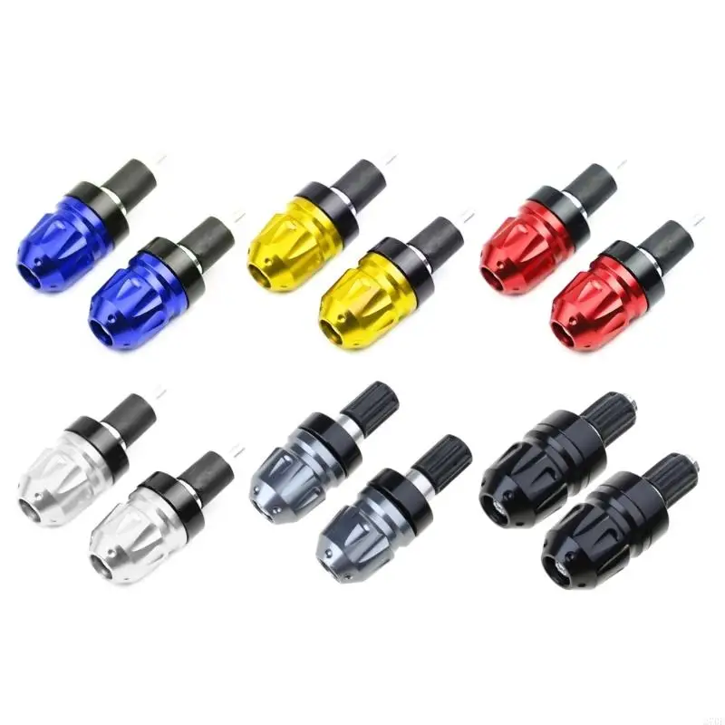 270E 1 Paar Aluminiumlegierung Motorrad-Lenker-Endstopfen, Stabendkappen für Motorrad-Anti-Kollisions-Lenkergriff