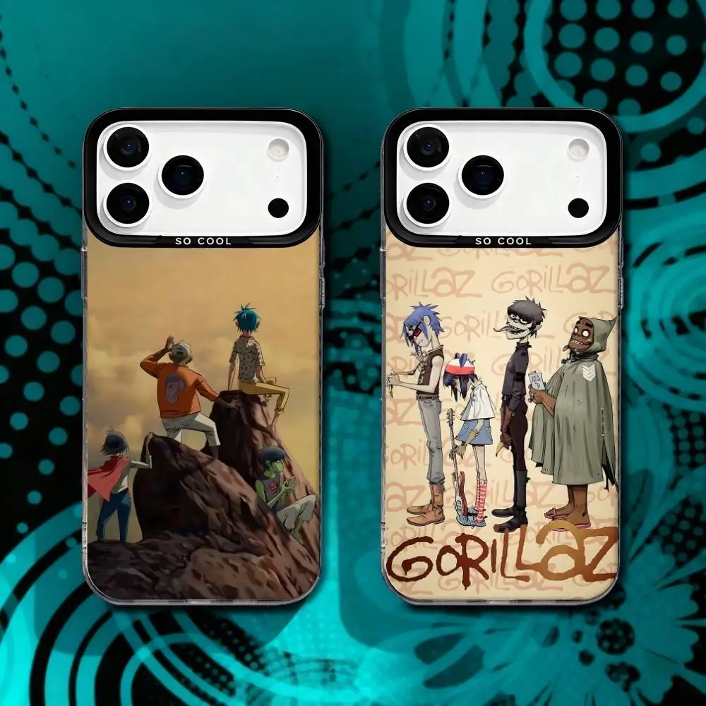

Band G-Gorillaz Gods of Lying For iPhone 17,16,15,14,13,12,X,8,Pro,Max,Plus,SE4,Air,Mini Anti-Slip Black IMD Matte Case
