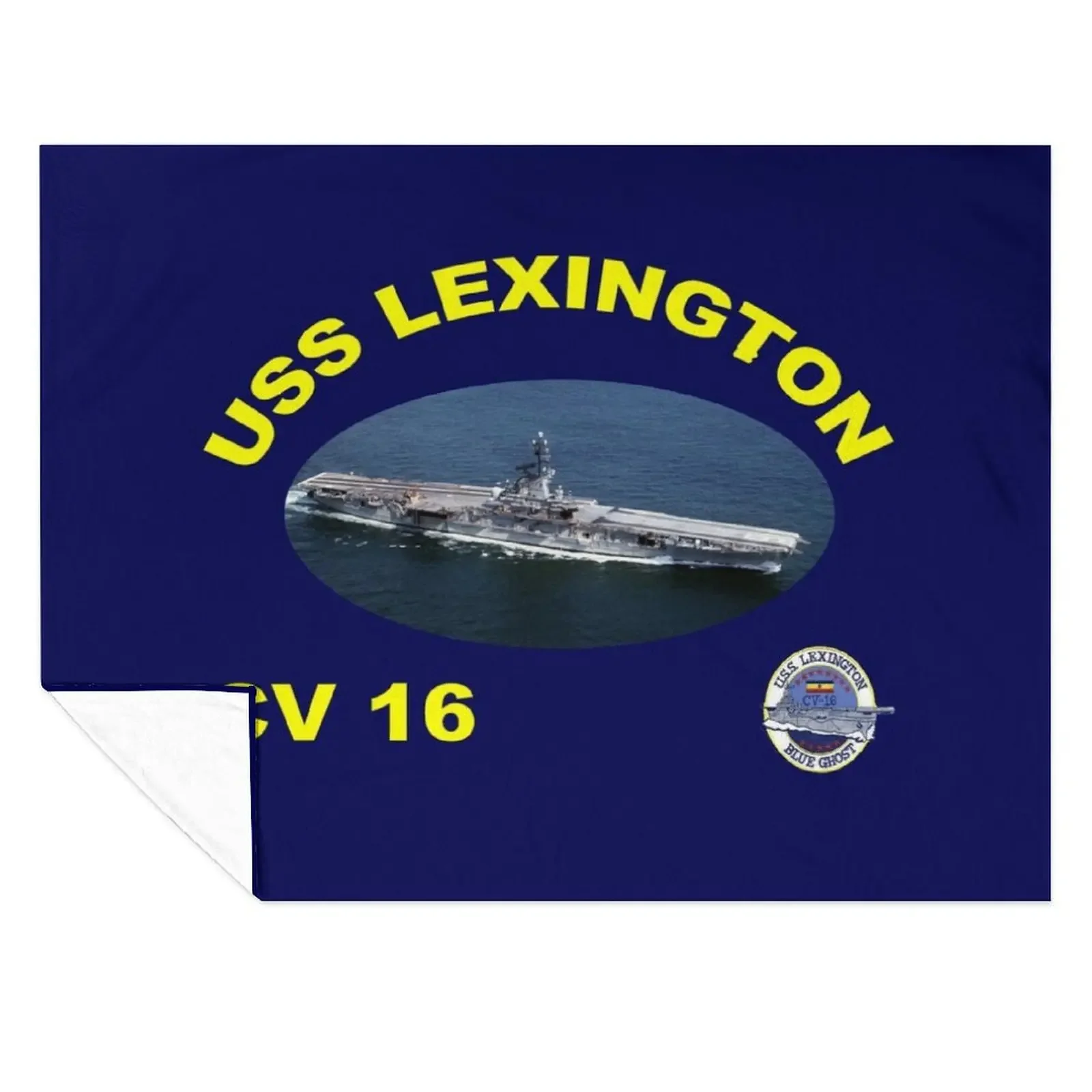 

CV-16 USS Lexington At Sea (for dark colors) Throw Blanket Bed linens Heavy Decorative Sofas Multi-Purpose Blankets