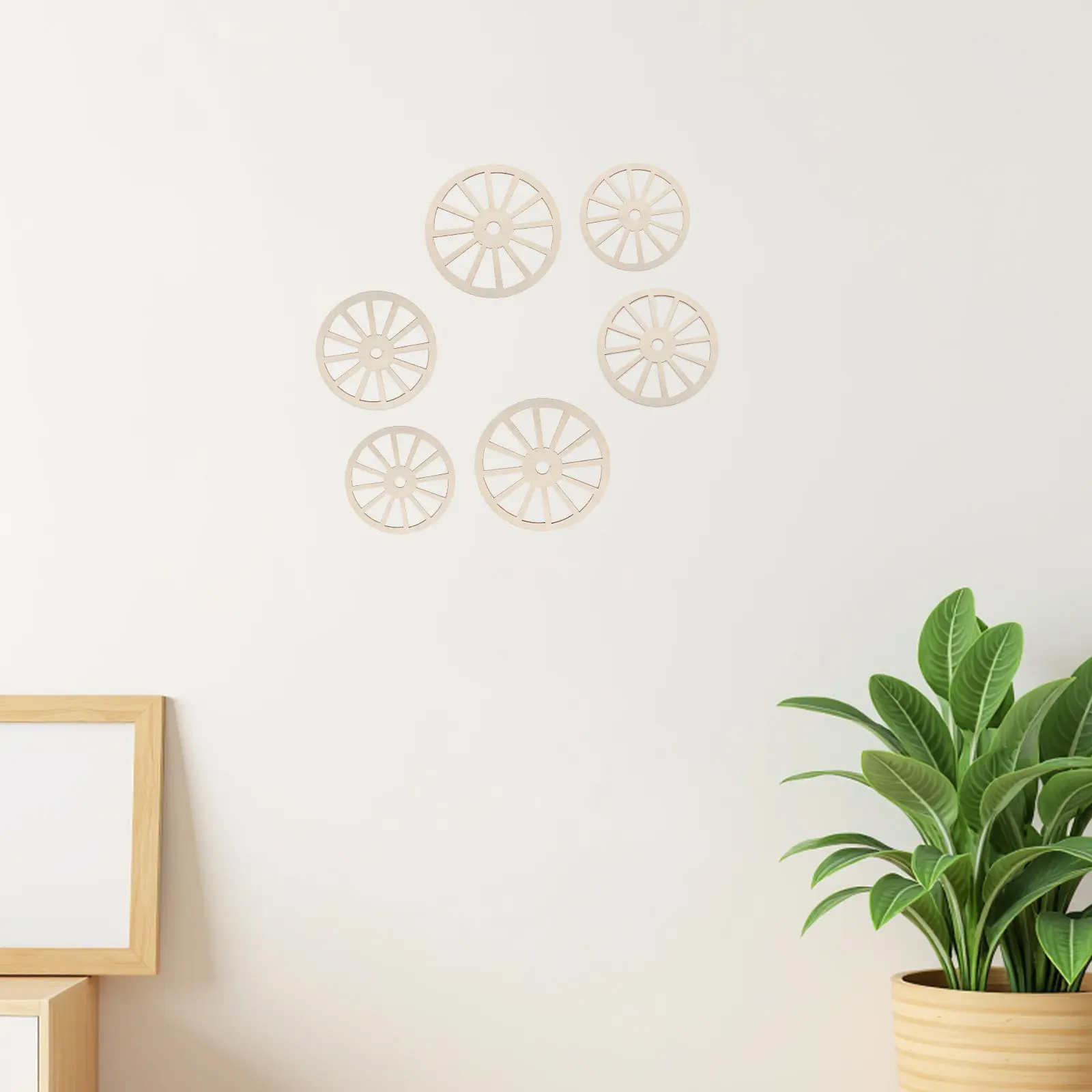 

60 шт. деревянных колесиков для поделок, необработанные деревянные шестеренки, заготовки для самостоятельной росписи, декор в деревенском стиле для свадьбы, украшение для дома, настенное искусство