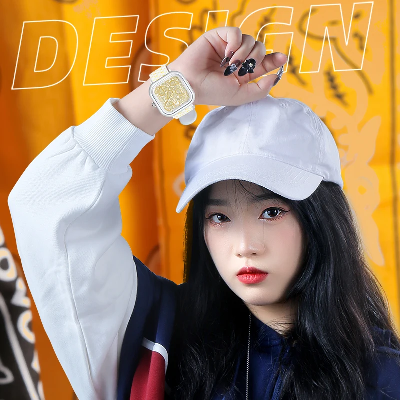 CASIMA Silicone Strap Sports Watches, Students Watches Couple Watches Quartz Movement, Waterproof, Model CS2156-1040