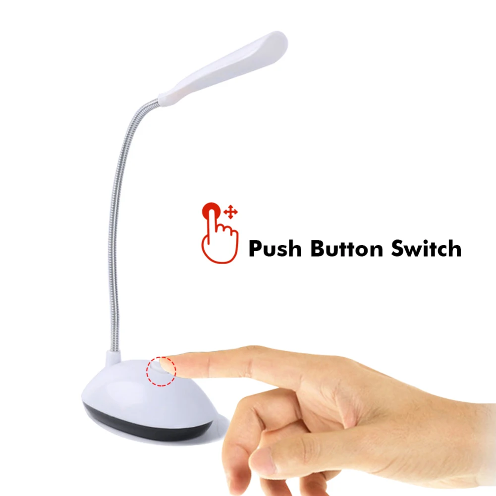 Study Table Lamp LED Eye Protection Light Reading Book Light 3AAA Battery Desk Lamp Dimmiable Mini Reading Protection Lamp