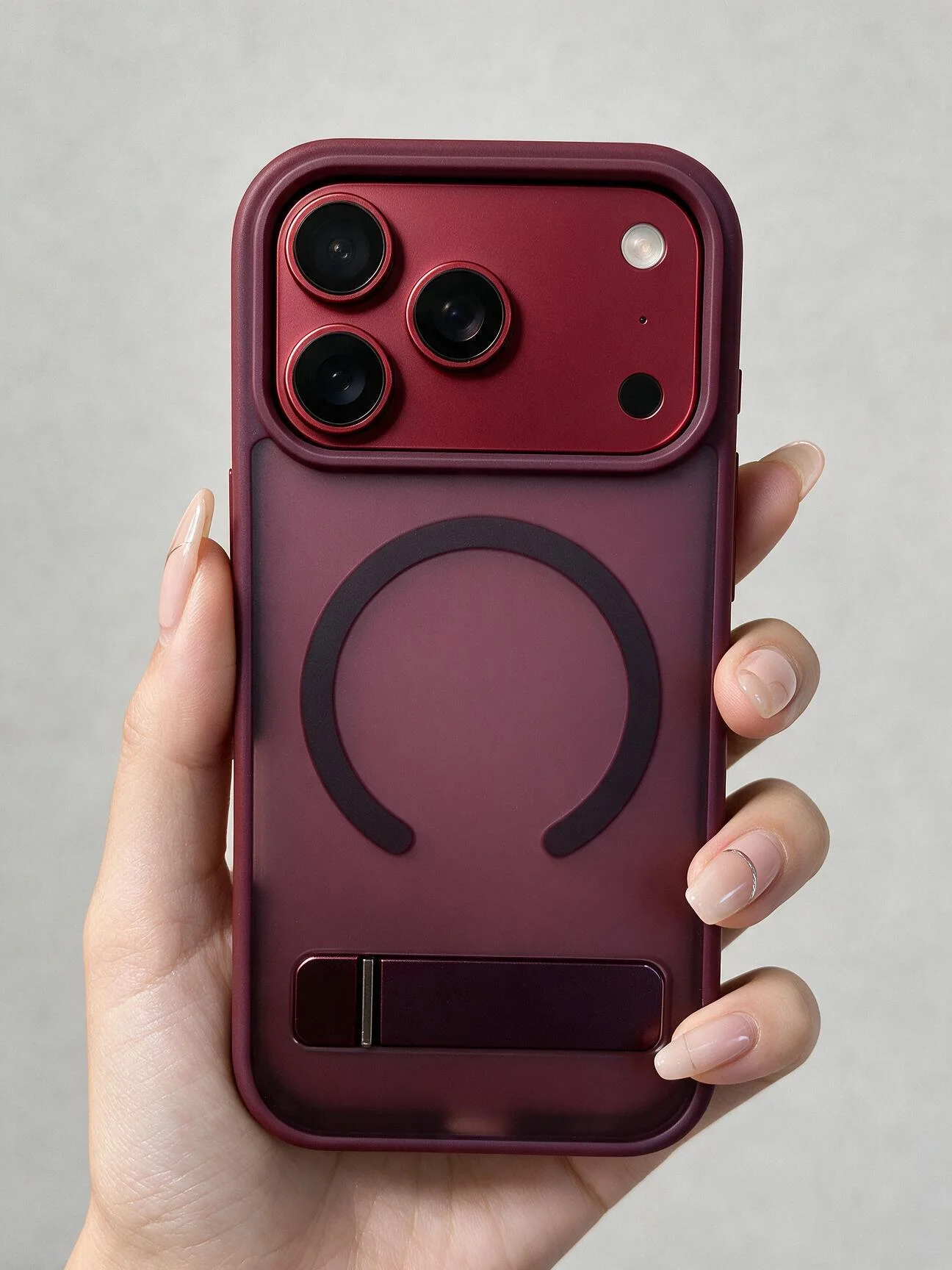 Skin Skin Feel Phone Case Invisable Foldable Holder For iPhone 18 Pro Max 17 16 Pro15 14 Portable Drop Resistant Slim Fit Stand Cover - Aliexpress Deal