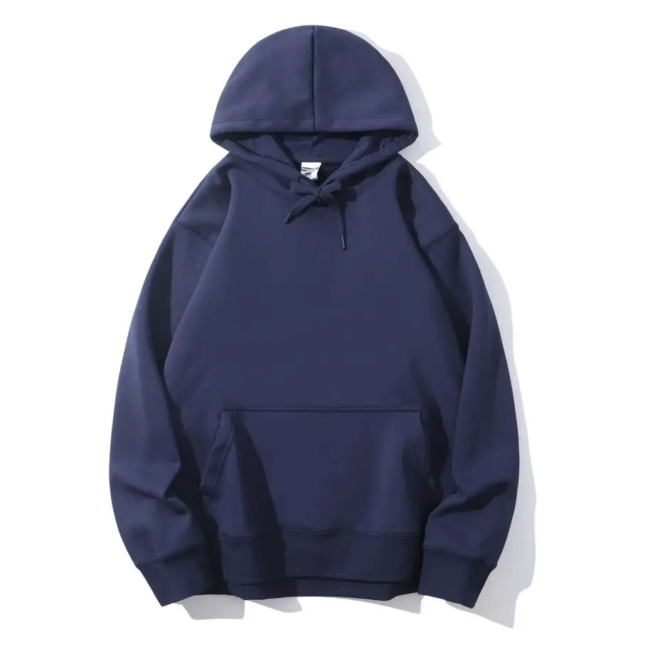 

Men's Loose Fit Fleece Hoodies for Winter Plus Size Blank Beige Sublimation Print 420g Heavyweight Cotton Casual Hooded Pullover